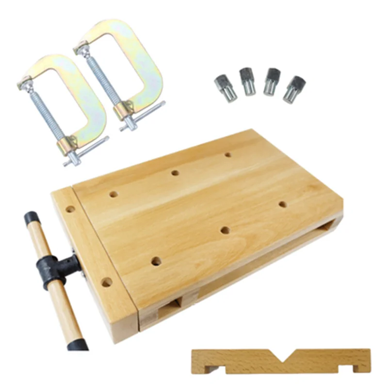 Household Small Woodworking Worktable Multi-function Woodworking Table Beech Solid Wood Manual Worktable