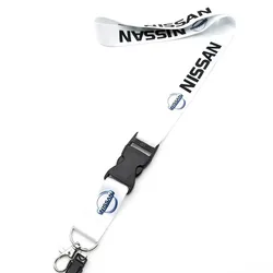 Premium Lanyard Neck Strap for ID Card Holders - Office Neck Strap Accessory (WHITE)