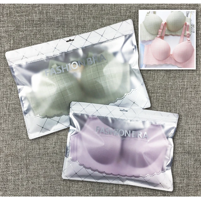 100 PCS Fashion Plastic Zip Lock Underwear Retail Packaging Bag