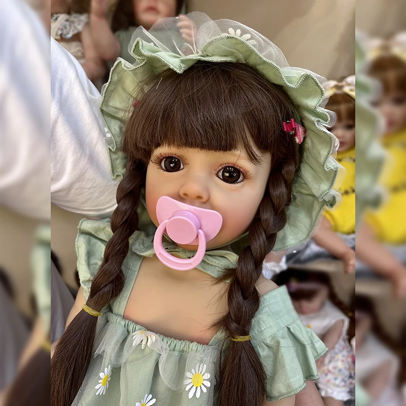 

55CM full body soft silicone vinyl Reborn Toddler Girl Betty Pretty Girl Princess lifelike Baby Doll Christmas Gift for Grils