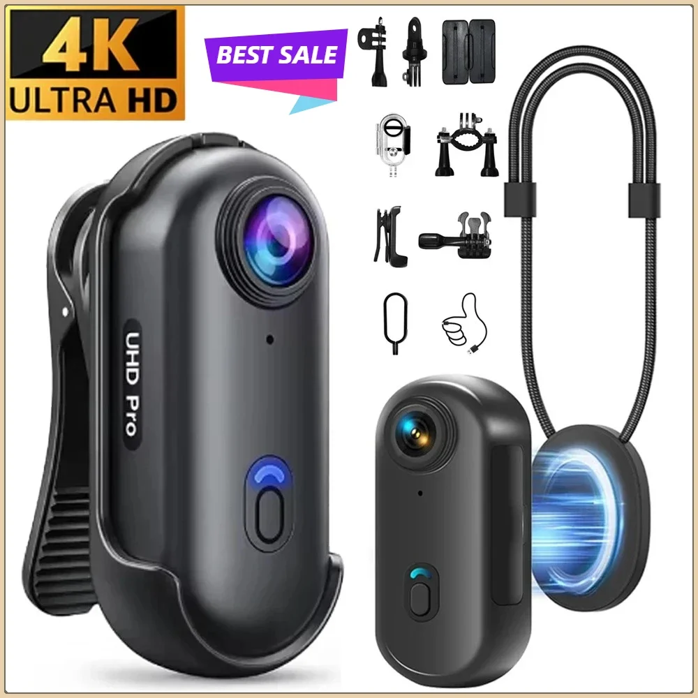 Actionkamera 360° 4K/1080P mit TF-Karte, wasserdicht, Sport