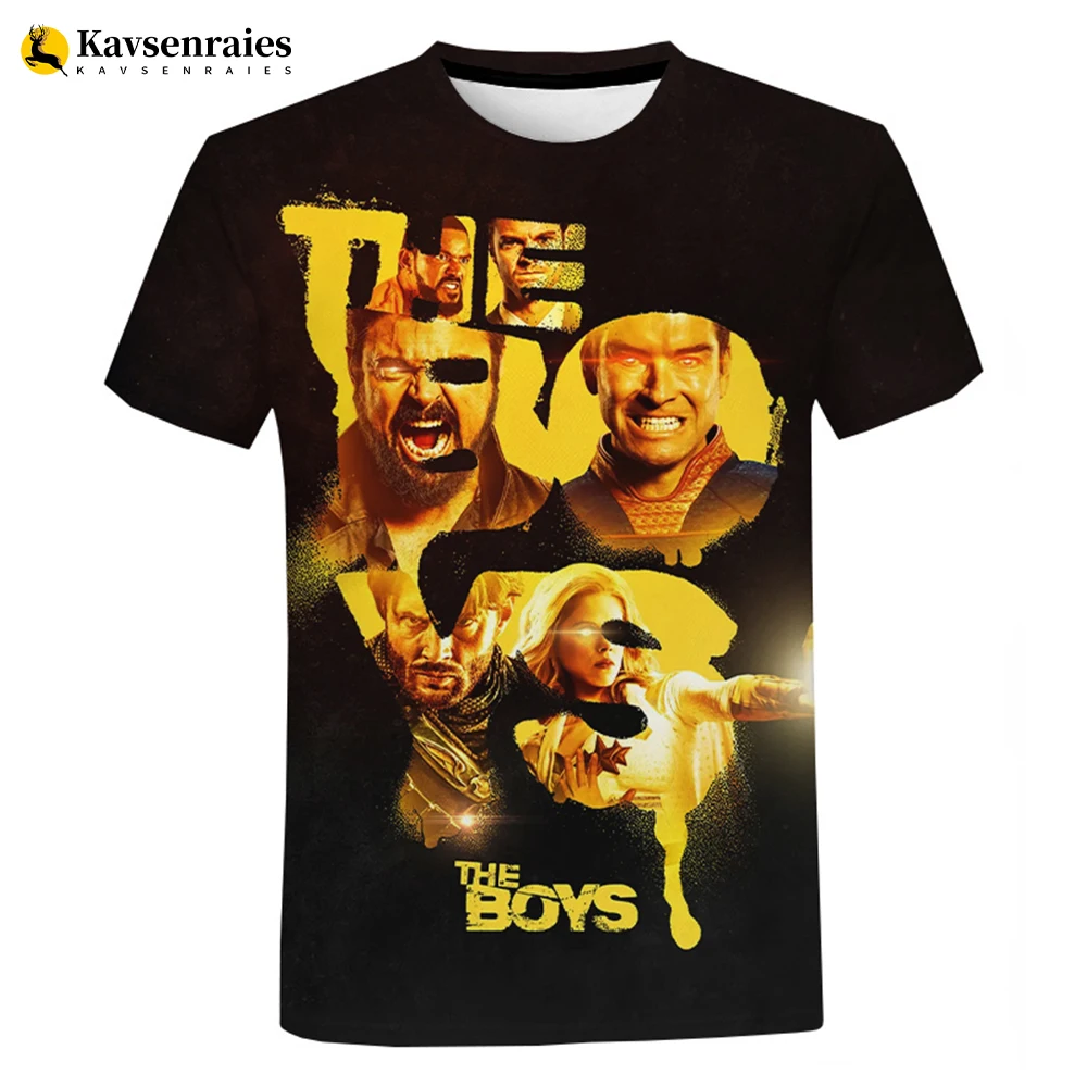 

TV Series The Boys 3D T Shirt 2022 Newest Men Summer Harajuku Casual Cool T-shirt Cool Trendy Hip Hop Streetwear Oversized Tops