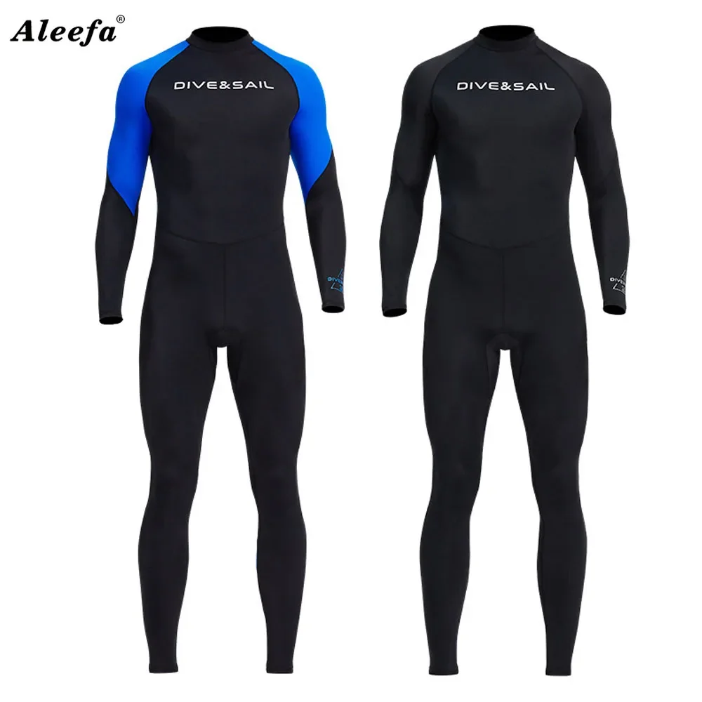 Men Rash Guard Suit Surfing Snorkel Diving Full body One piece Swimsuit UV50 Sun UV Protection