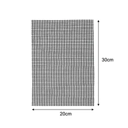 Premium Non-Stick Reusable BBQ Grill & Baking Mesh Pad - High Temperature Resistant, Easy-to-Clean Cooking Tool, 40x30cm (20x30cm)