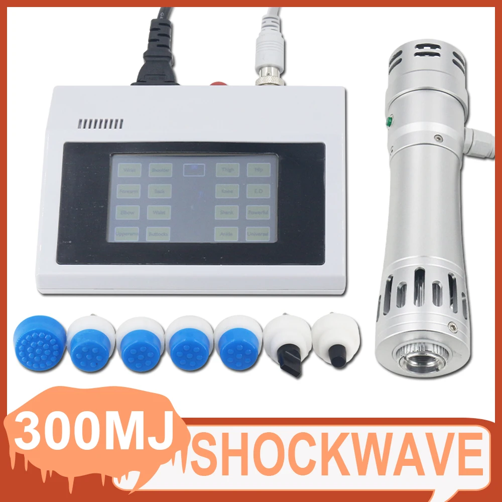 

New Upgrade Shockwave Therapy Machine ED Treatment 300MJ Shock Wave Equipment Plantar Fasciitis Pain Relieve Body Relax Massage