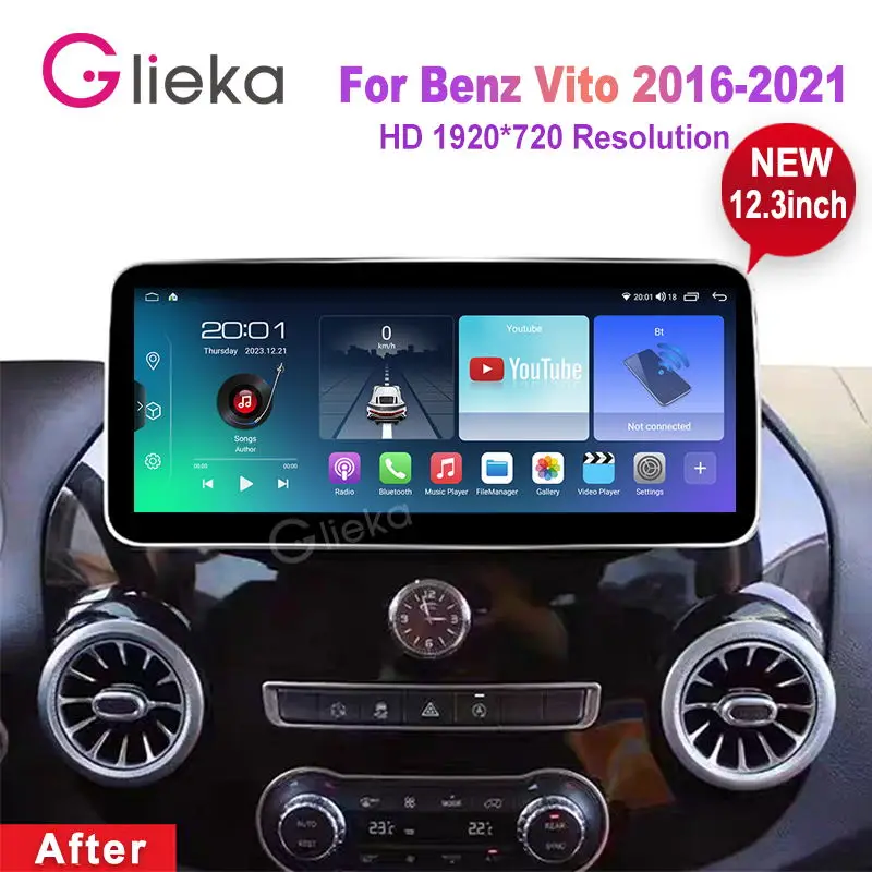 

12.3 "For Mercedes Benz Vito W447 116 2016-2021 Car Multimedia Video Player GPS Navigation Radio Android12 Carplay 4G