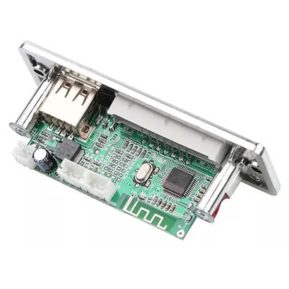 12V Blue LED Light MP3 Decoder Board Support U Disk TF Card FM Audios Module Multifunctional Audios Accessories