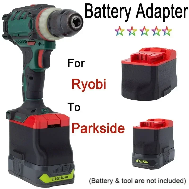 For Ryobi 18V Li-ion Battery Adapter Convert to Parkside Lidl X20V Power  Tools Accessories (Not include tools and battery)