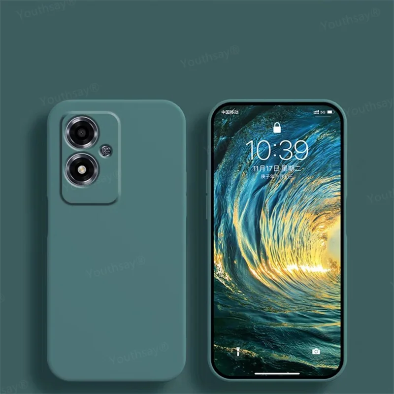 Premium Liquid Silicone Soft TPU Phone Bumper Case - Elegant Protection with Original Design
