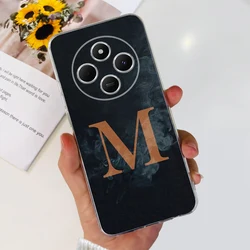 Luxury Clear Silicone Phone Case with Letter Design and Soft Bumper for Xiaomi Redmi 14C (2M)