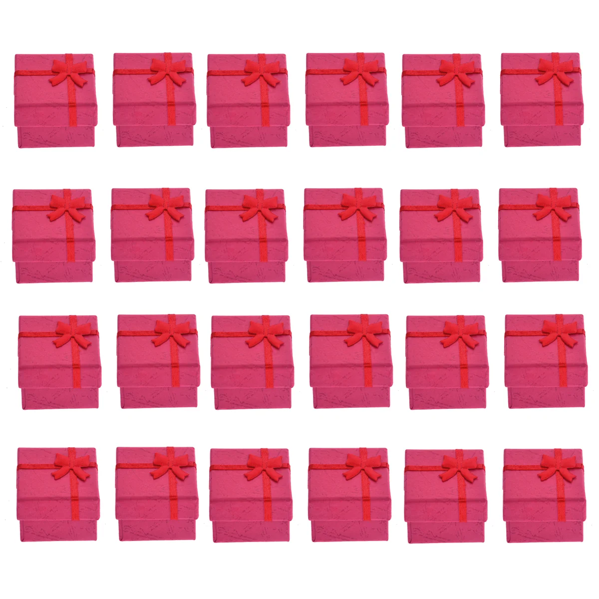 

24 шт., картонные подарочные коробки для украшений с крышками