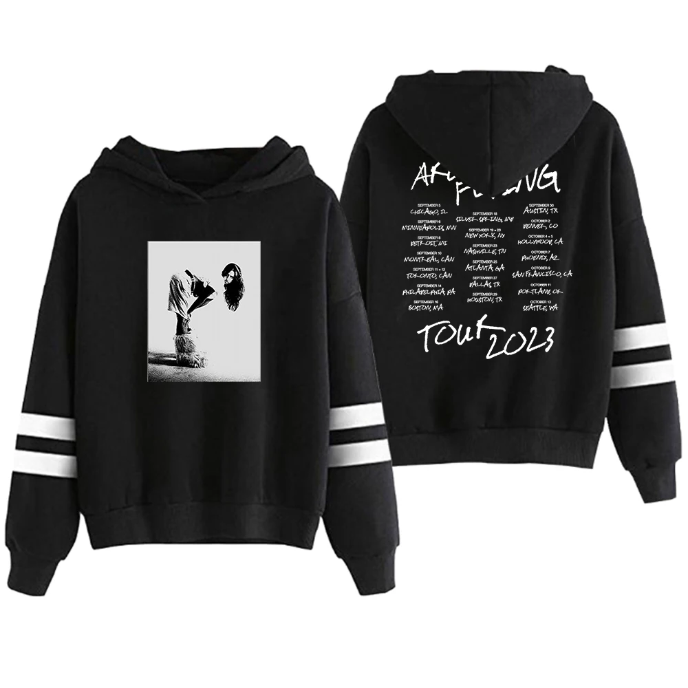 

Tate McRae Are We Flying Tour Merch 2023 Hoodie Pocketless Parallel Bars Sleeve Streetwear Men Women Sweatshirt Fashion Clothes