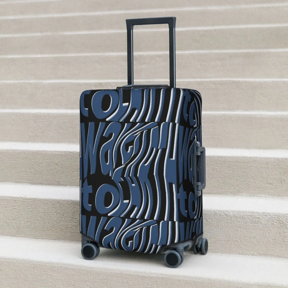

Wave To Earth Korean Artist Suitcase Cover Strectch Cruise Trip Protector Luggage Accesories Vacation