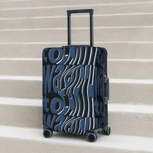 Wave To Earth Korean Artist Suitcase Cover Strectch Cruise Trip Protector Luggage Accesories Vacation