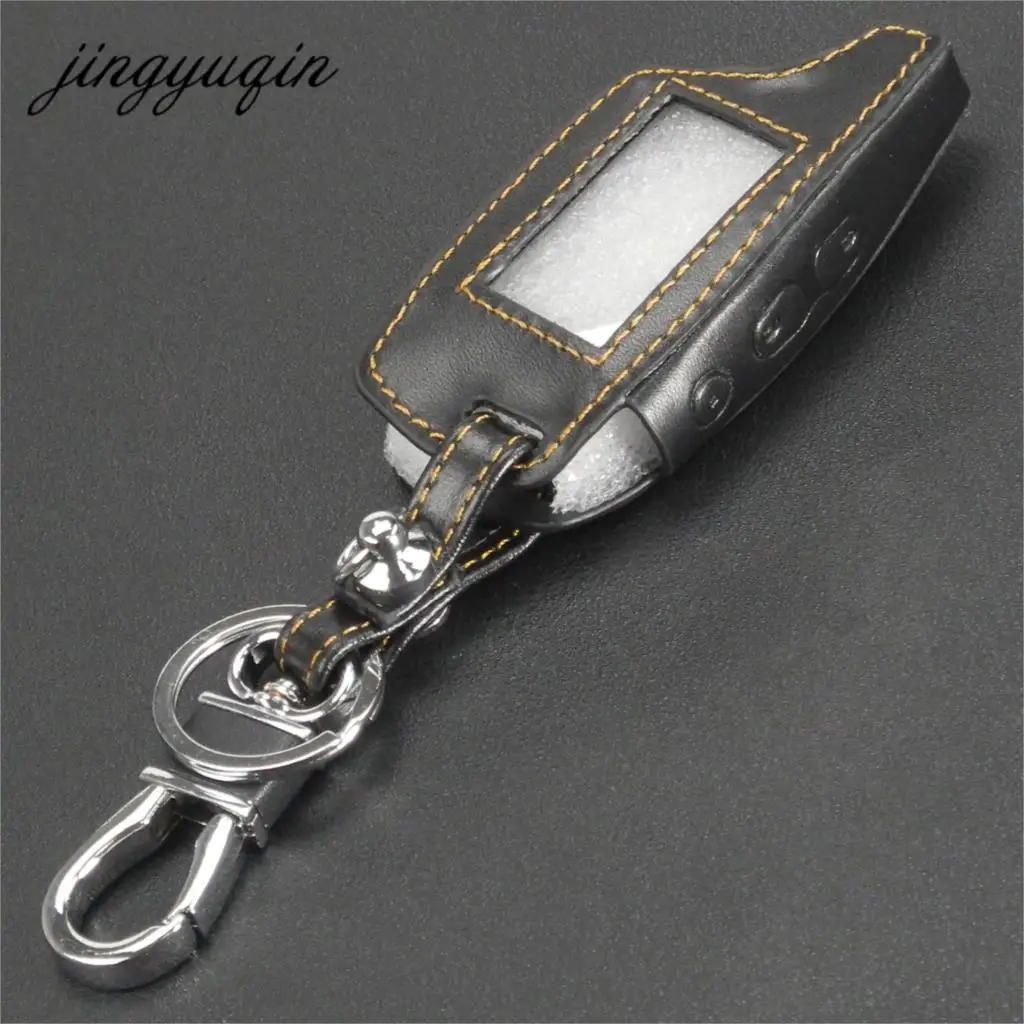 Key Case Cover Remote Control Case Cover Leather Case Keychain for TAMARACK PANDORA LCD D073 DXL 3100/3170/3300 i-mod Alarm System