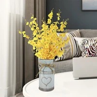 Home Plants Flowers Branch Potted Retro Shabby Chic Flower Jug Holder Metal Flower Arrangements Home Decoration 2
