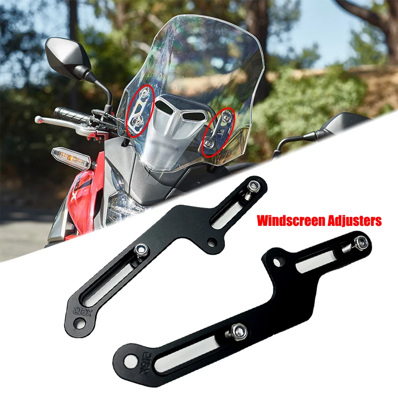 Motorfiets Voorruit Richters, 1 Paar Verstelbare Motorfiets Voorruit Richters Voorruit Beugel Vervanging Kit voor Honda NC750X 2021