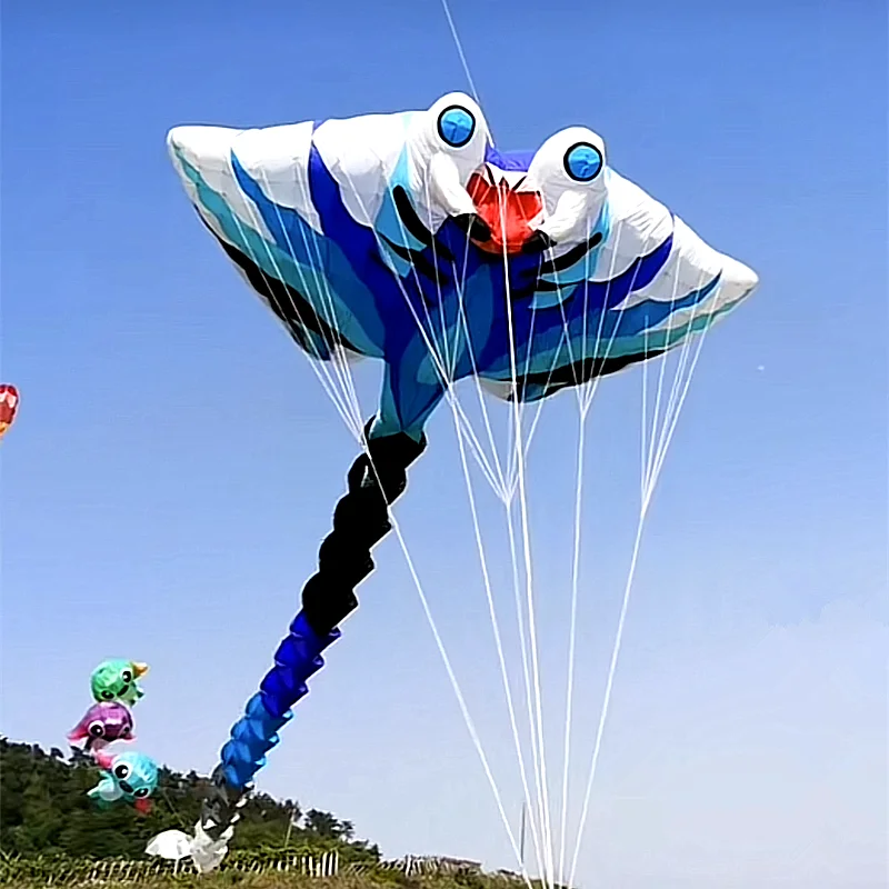 

free shipping devil fish kite for adults kite Ray fish kite flying folding kite giant large kites professional inflatable toys