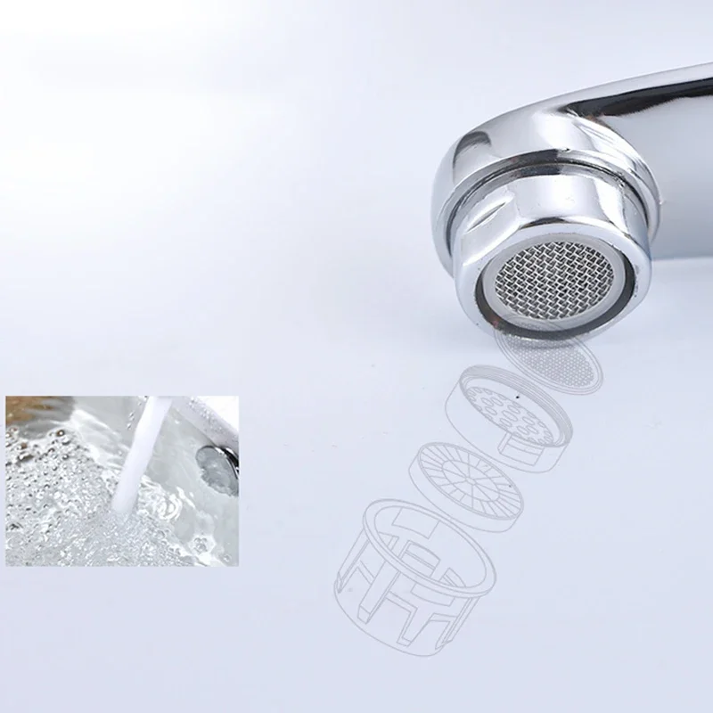 Bathroom Faucet Zinc Alloy Wash Basin Faucet Quick Open Single Cold Water Tap Cross Handle Toilet Corrosion Resistance Sink Tap 4