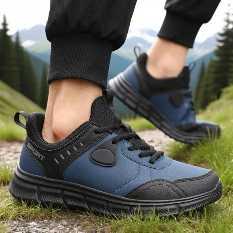New Men's Sneakers Outdoor Waterproof Wear-resistant Camping Shoes Fashionable Design Men's Training Shoe 2025 Tenis Para Hombre