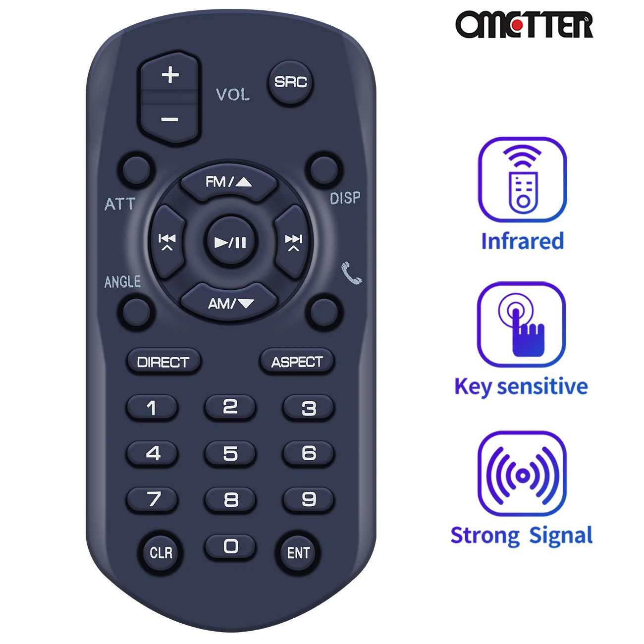 RM-RK258 Remote Control Fit for JVC DVD/CD/USB Receiver KW-M450BT KW-V21BT KWV21BT KWV12 KW-M25T KW-V11 KW-V12 KWM25T KWV11