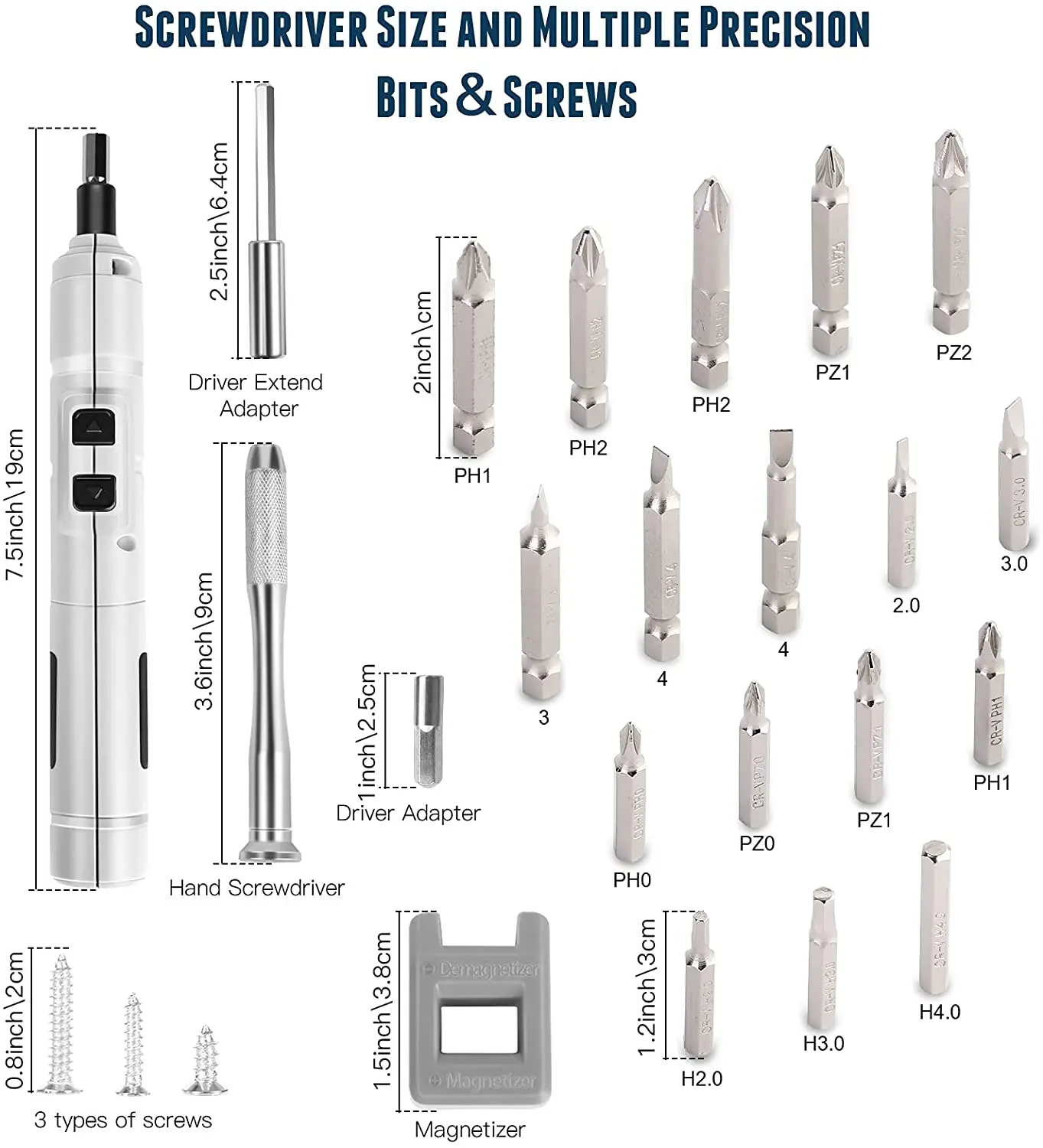 충전식 3.6v 소형 무선 전기 스크루 드라이버, USB 고속 충전 스크루 드라이버 키트, 가정용으로 적합