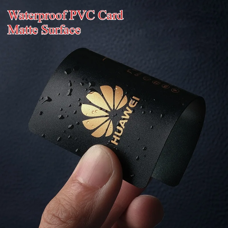 맞춤형 PVC 명함 85.5*54mm 양면 인쇄 방수 광택/무광택 개인 로고 이름 감사 카드 100-1000개