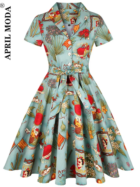 50s 60s Vintage Tunic Dresses Summer 