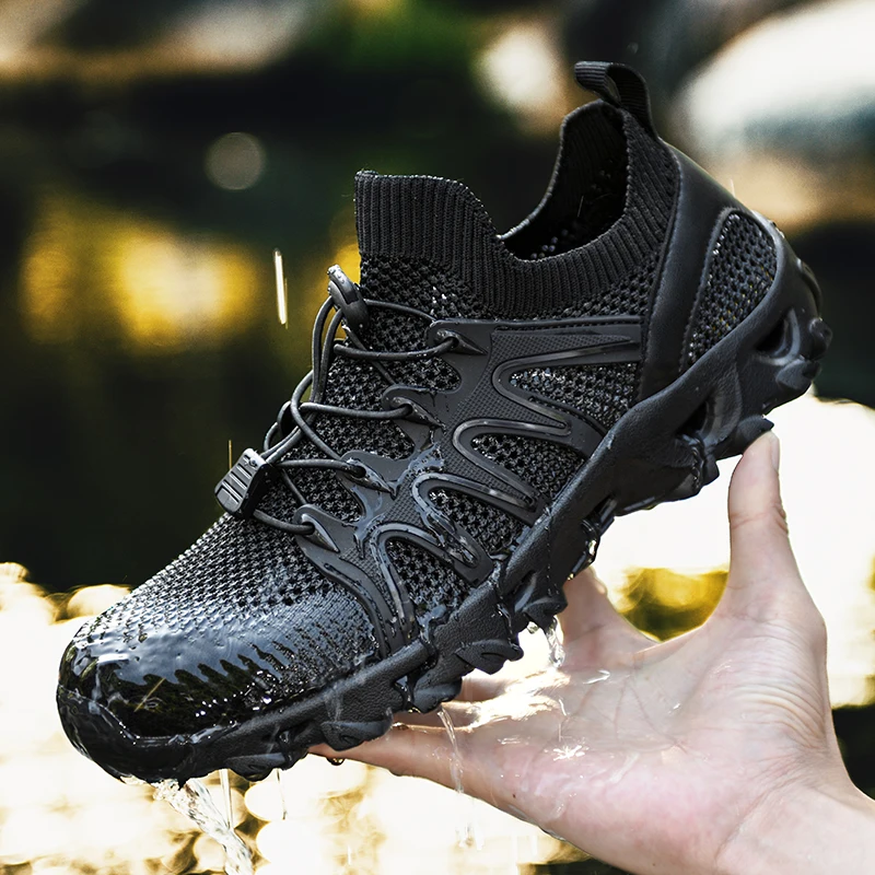 Men Women Upstream Wading Hiking Water Shoes Non-Slip Breathable Mesh Outdoor Fashion Camping Aqua Sneakers Swimming New 36-47