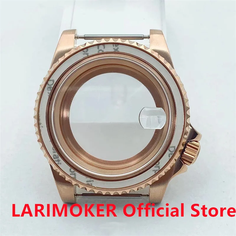 Larimoker neue 40mm rose gold 3,8 edelstahl uhr Taucher Uhr handgelenk nh35a fall glas saphir nh35 nh36 nh38 bewegung