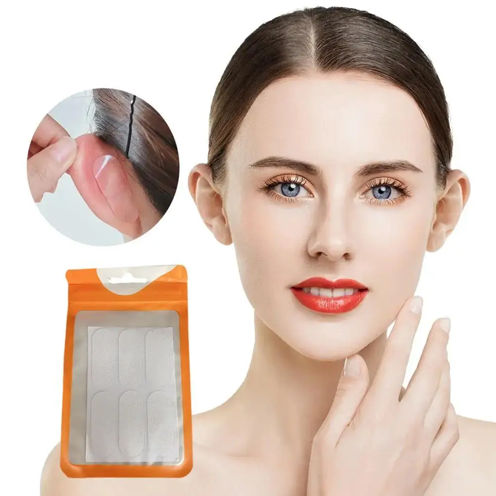 6pcs Elf Ear Patches Skin-friendly Invisible Face Lifting Stickers, Support  Anti-flop, Shaping Artifact, Makeup Tool