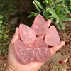 Natural Rose Quartz Source Of Life Figurine Stones Carved Crystal Ornament Healing Reiki Home Decoration 1pcs 3