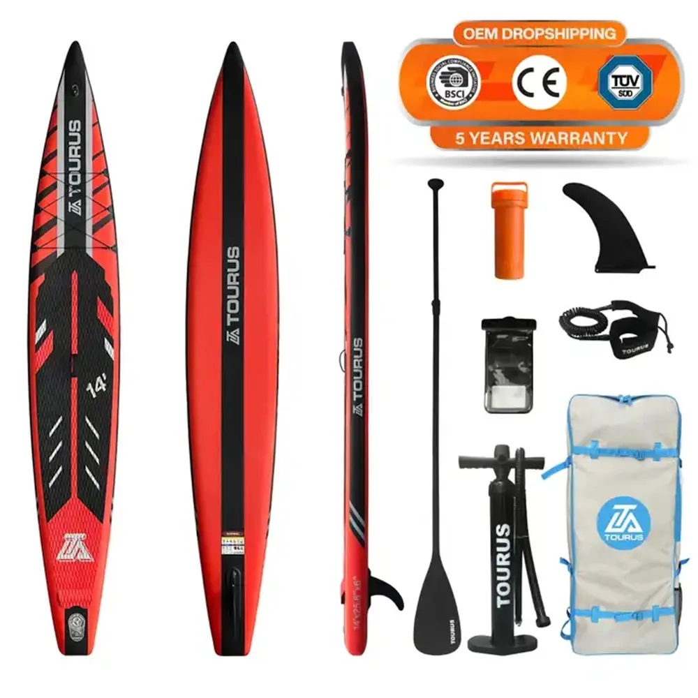 TOURUS 2023 new double layer race paddle sup board super quality
