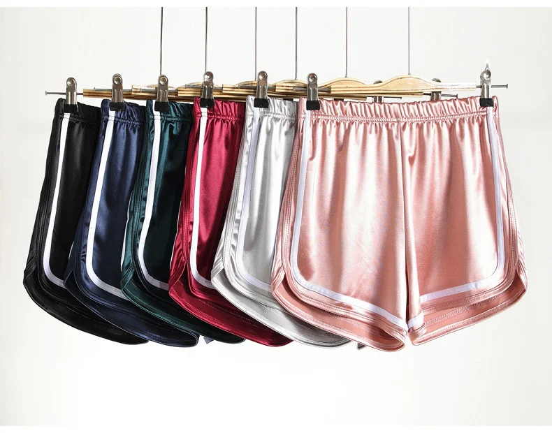 Summer Women Sleep Shorts Pajamas For Women Pajama Pants Y2k Shorts Pantalones Mujer Verano 2022 Pj Pants Satin Bottoms Pyjama_ecoleips.com
