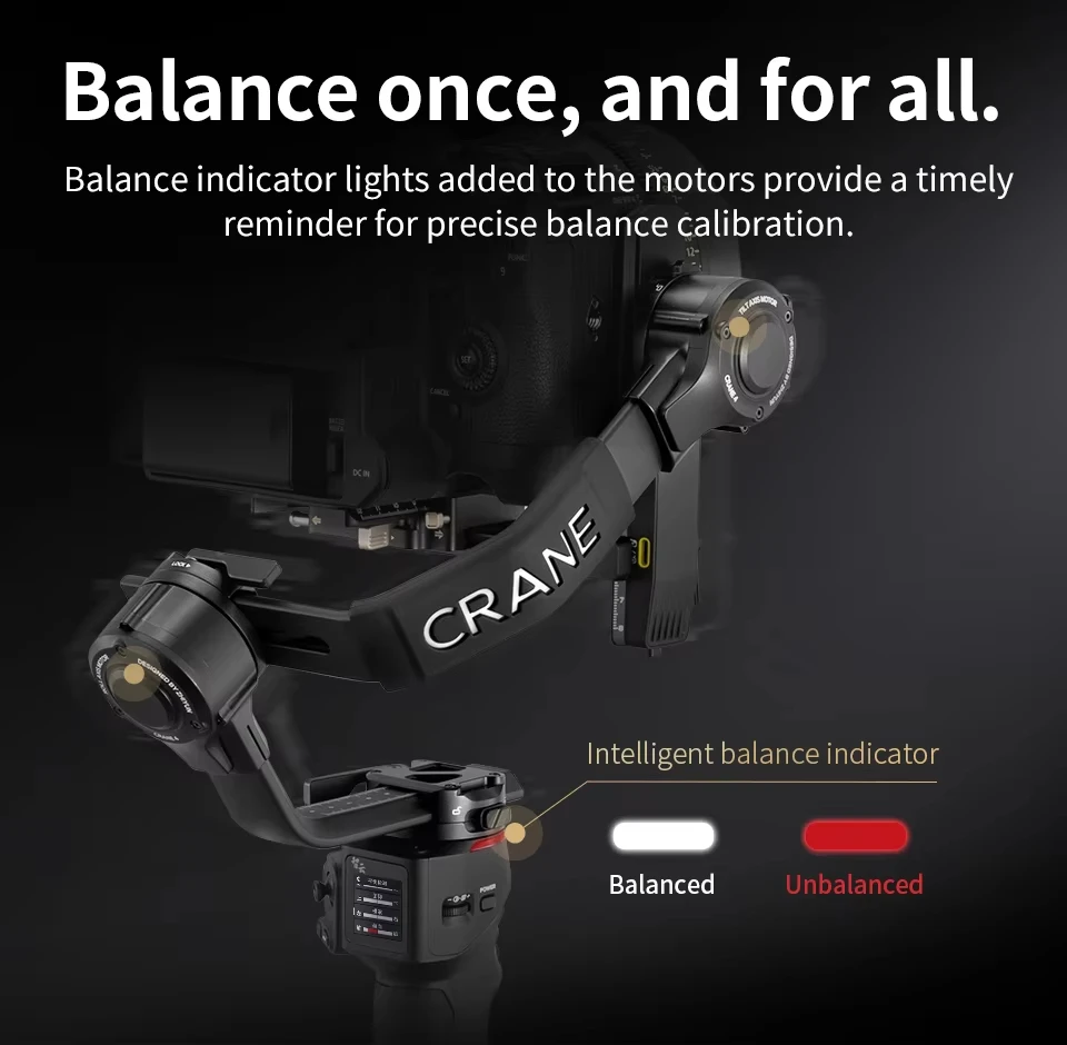 ZHIYUN Crane Handheld Camera Gimbal 3-axis Stabilizer