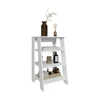 BATHBI 30" High 4-Tier Ladder Shelf in White for Bathroom & Living Room 2