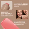 Magic Blush Stick 3-in-1 Cheek Lip Tinted Moistured Blush Stick Silky Brighten Blush Cream Blusher Cosmetics Tubes Matte Contour 3