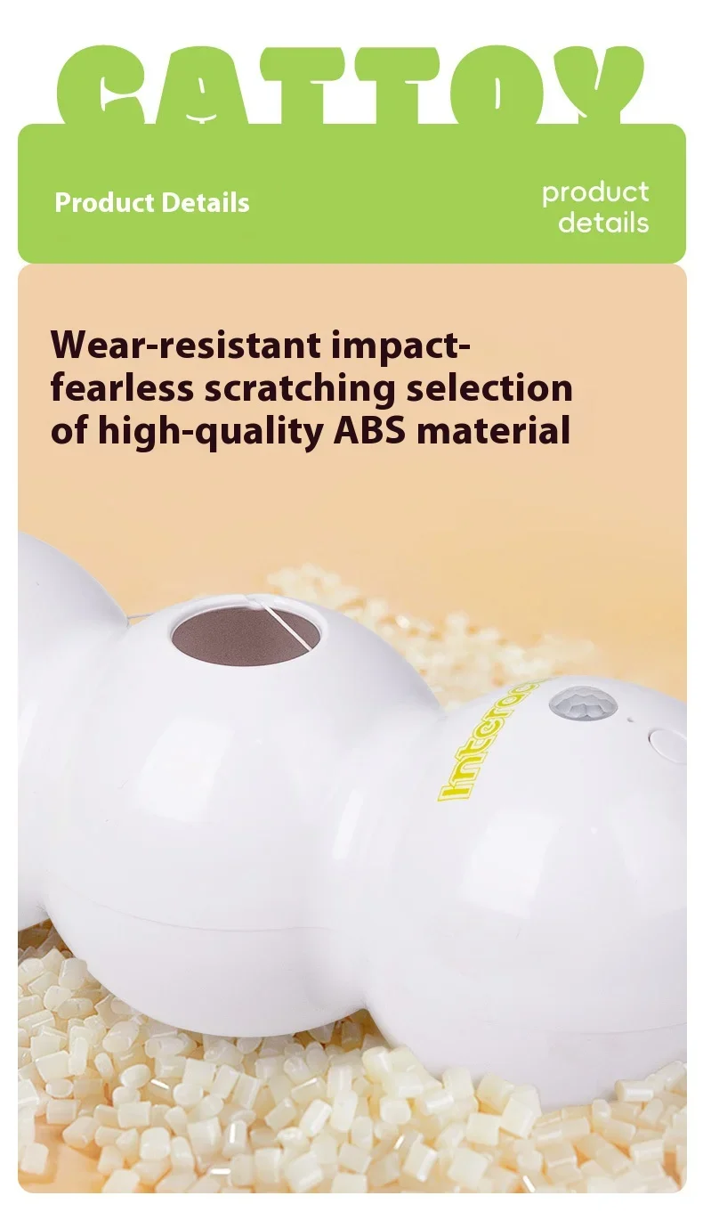 Interactive Cat Teasing Stick - Scratch Resistant USB Rechargeable Toy