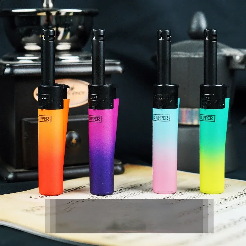 CLIPPER Grinding Wheel Original Butane Lighter Interesting Personality Pattern Refillable Gas Lighter Use Collection Gifts 1 Box
