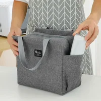 Sacs à déjeuner thermiques multifonctionnels à fermeture éclair pour femmes, sac isotherme Portable étanche de grande capacité, boîte isolée pour pique-nique 2