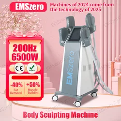 2024 NEW DLS-EMSlim NEO EMSzero HIEMT PRO High Quality EMS Muscle Sculpting 4 Handles 6500W Fat Burning Muscle Stimulator