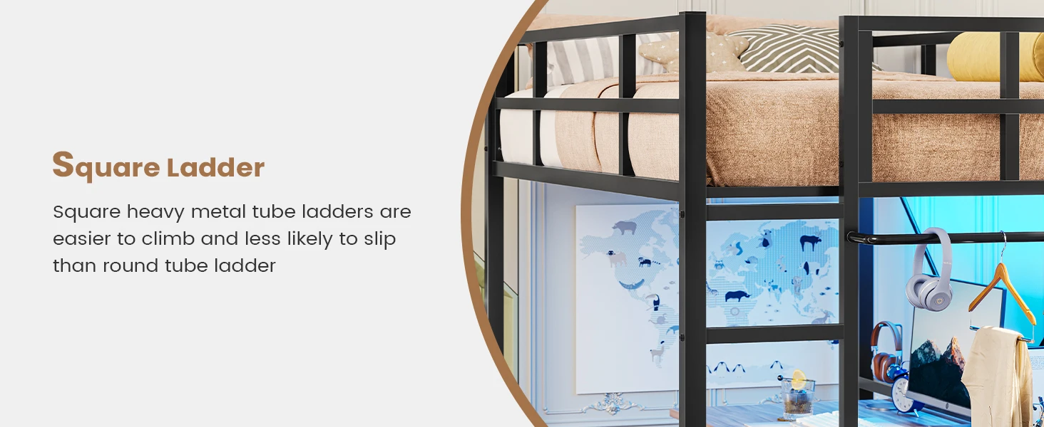 Metal Loft Bed 