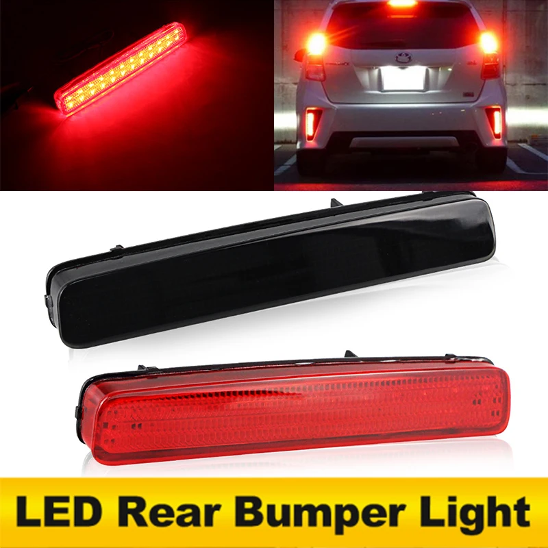2X Led Rear Bumper Reflector Light For Toyota NOAH VOXY 80 Pruis 40 ...