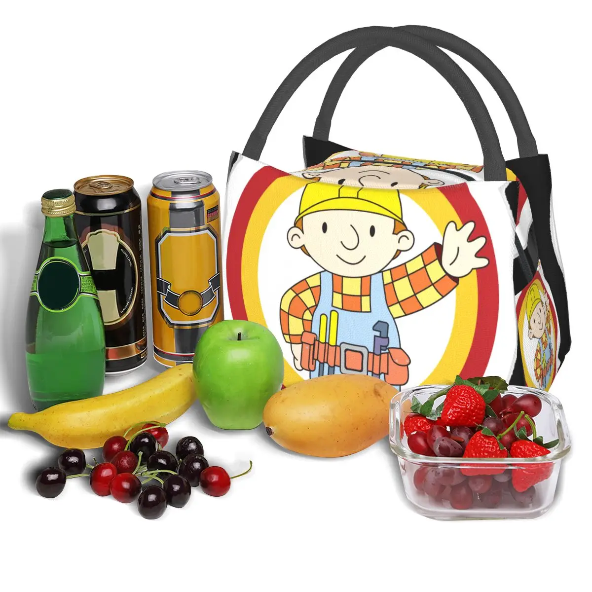 Builder By Srj94 Bob The Builder Portable insulation bag for Cooler Thermal Food Office Pinic Container