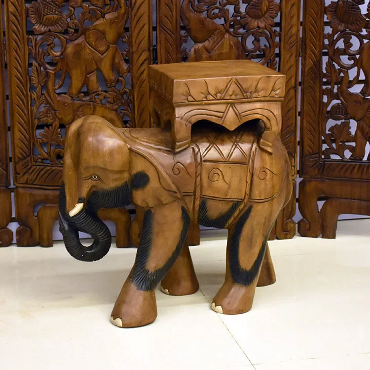 

Стул из массива дерева слон/стул для гостиной обуви/подставка для цветов