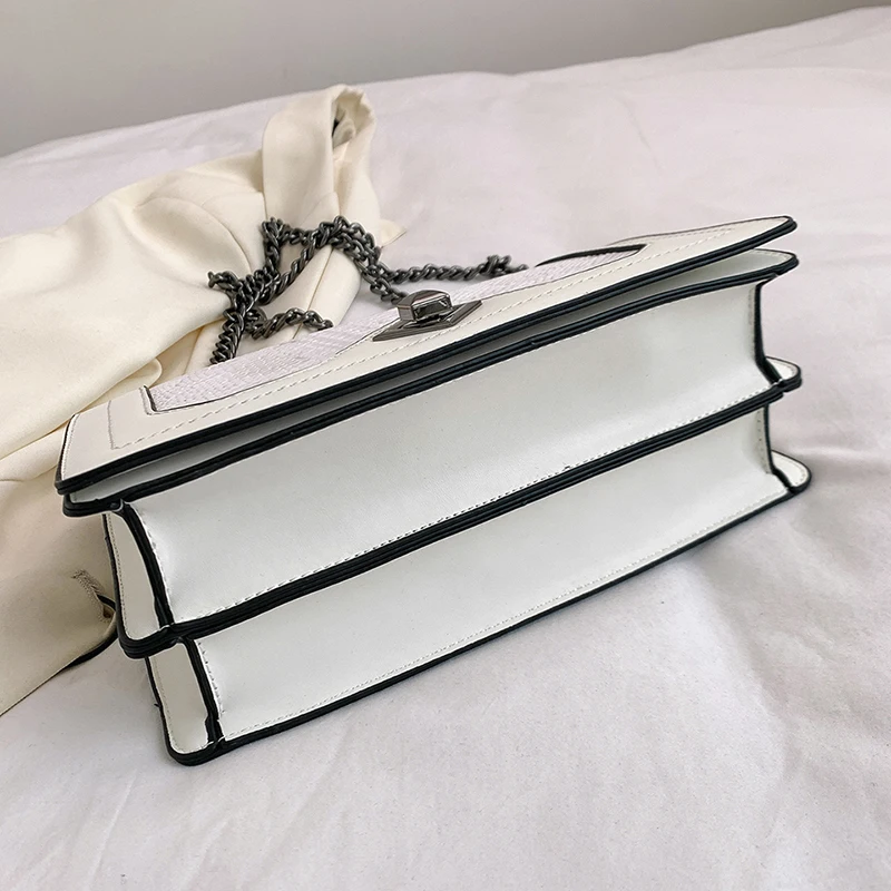 حقيبة كتف جلدية للنساء ، محفظة سلسلة ، حقائب كروس...