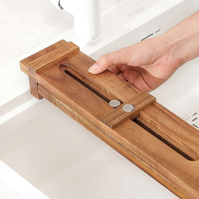 XINZUO Acacia ไม้ Whetstone ฐานปรับ Telescopic Solid มีด Sharpening Block สําหรับมีดครัว 5