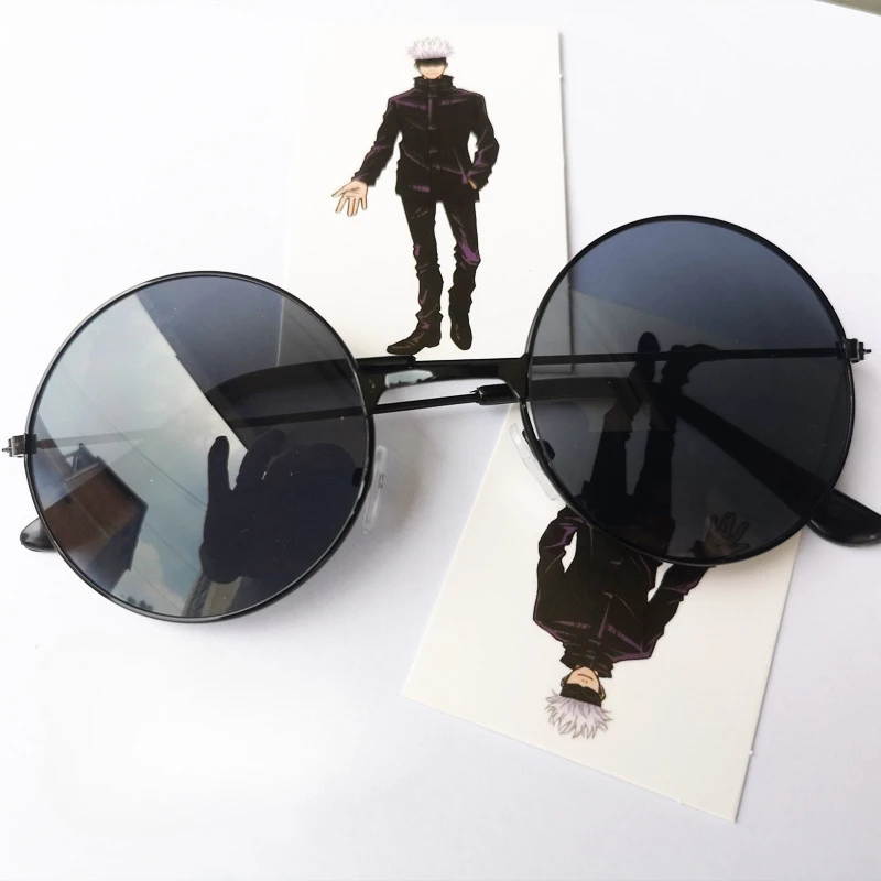 Anime Cosplay Props Anime Cosplay Accessories Anime Cosplay Sunglasses Gojo Satoru Glasses Cosplay Anime Jujutsu Kaisen Cos Costume Eyewear Sunglasses Glasses Role-playing Party Men Women