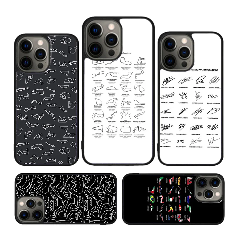 Чехол гоночный F1 цепи 2022 для iPhone 15 SE 2020 XR X XS Max 6S 7 8 Plus 12 13 Mini 11 12 13 14 Pro Max, чехол-бампер