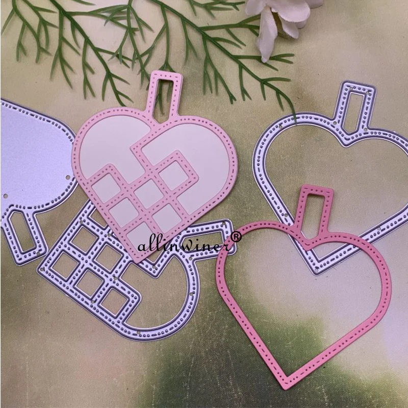 

Новые подвесные металлические штампы в форме сердца для рукоделия, скрапбукинга, альбома, бумаги, бриллианты для тиснения